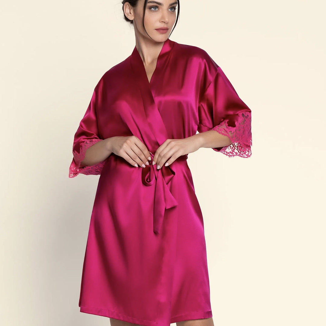 Lise Charmel Spendeur Soie Robe in Splendeur Carmin ALC2080-Anna Bella Fine Lingerie-Splendeur Carmin-Small-