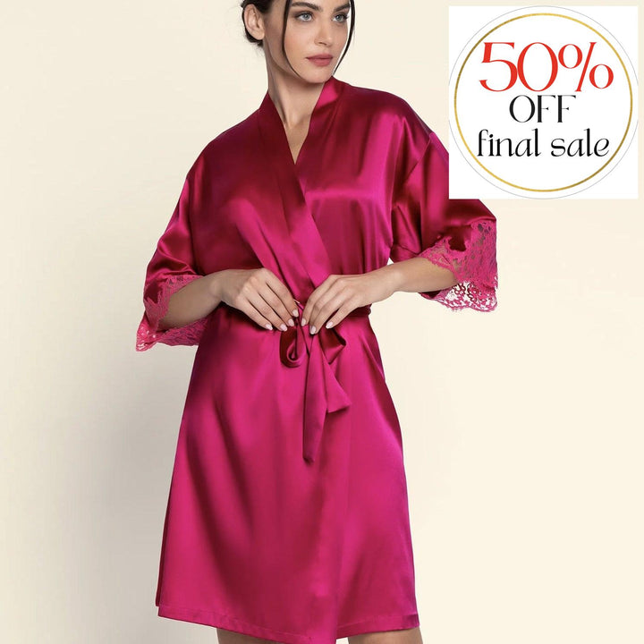 Lise Charmel Spendeur Soie Robe in Splendeur Carmin ALC2080-Lise Charmel-Splendeur Carmin-Small-Anna Bella Fine Lingerie, Reveal Your Most Gorgeous Self!