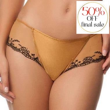 Lise Charmel Splendeur Soie Ambre Boyshort ACC0480-Panties-Lise Charmel-Ambre-Large-Anna Bella Fine Lingerie, Reveal Your Most Gorgeous Self!