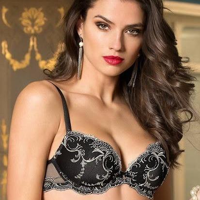 Lise Charmel Splendeur Soie Contour Bra in Noir ACC8580-Bras-Lise Charmel-Noir-32-B-Anna Bella Fine Lingerie, Reveal Your Most Gorgeous Self!