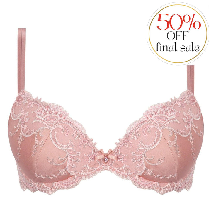 Lise Charmel Splendeur Soie Contour Bra in Rose ACC8580-Bras-Lise Charmel-Splendeur Rose-34-A-Anna Bella Fine Lingerie, Reveal Your Most Gorgeous Self!