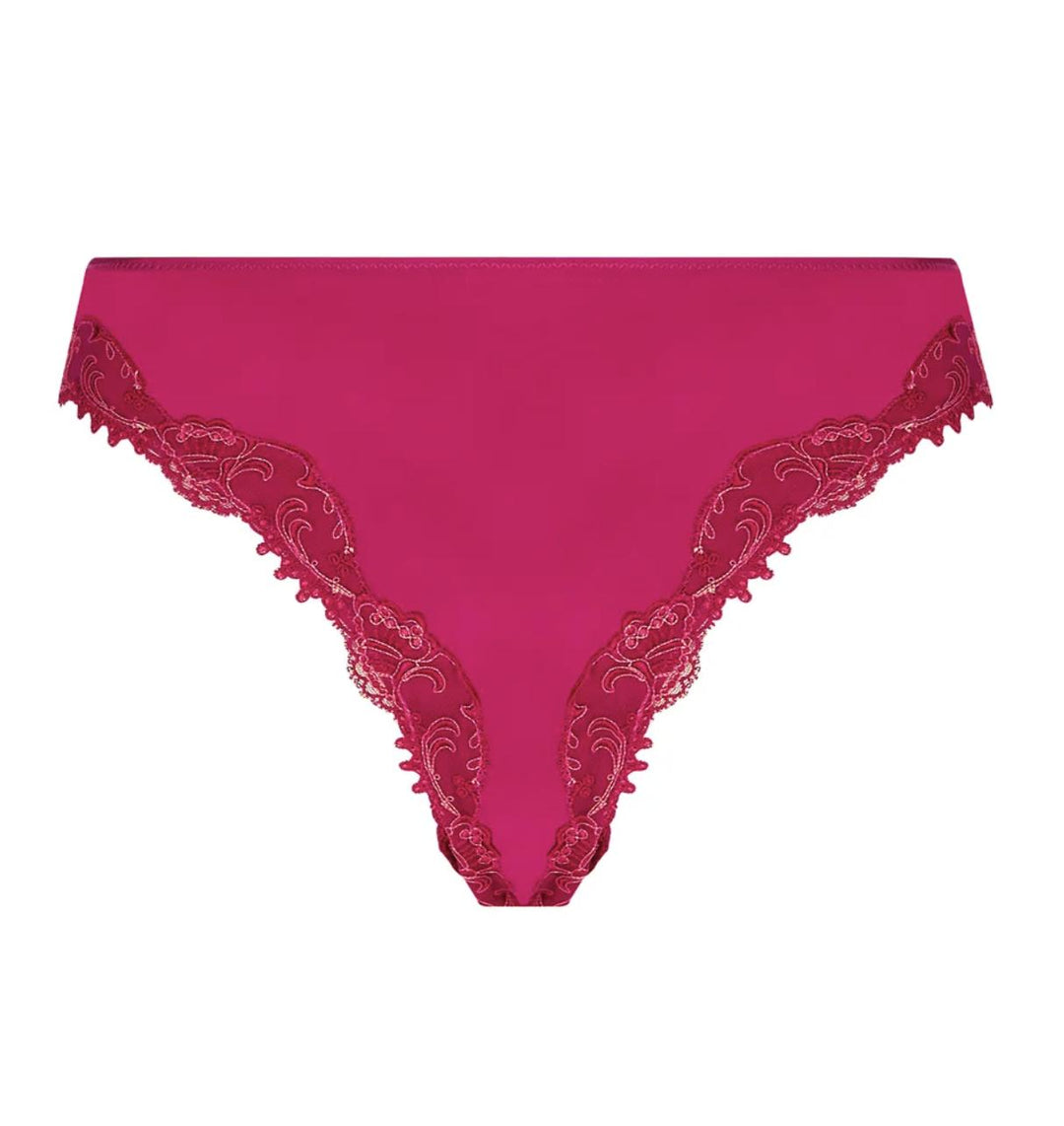 Lise Charmel Splendeur Soie Italian Brief in Carmin ACC0780-Panties-Lise Charmel-Splendeur Carmin-XSmall-Anna Bella Fine Lingerie, Reveal Your Most Gorgeous Self!