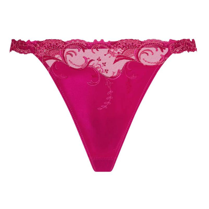 Lise Charmel Splendeur Soie Sexy String inSplendeur Carmin ACC0580-Panties-Lise Charmel-Splendeur Carmin-XSmall-Anna Bella Fine Lingerie, Reveal Your Most Gorgeous Self!