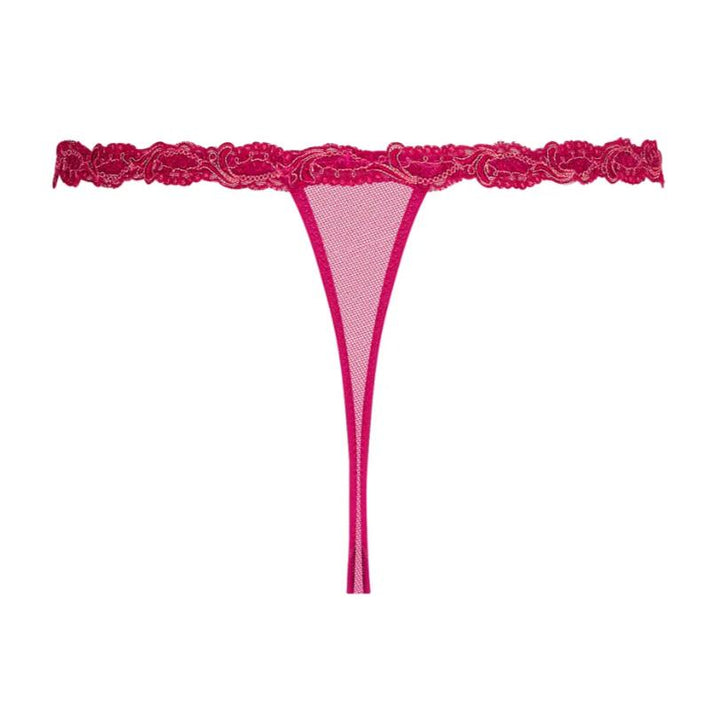 Lise Charmel Splendeur Soie Sexy String inSplendeur Carmin ACC0580-Panties-Lise Charmel-Splendeur Carmin-XSmall-Anna Bella Fine Lingerie, Reveal Your Most Gorgeous Self!