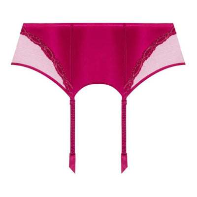 Lise Charmel Splendeur Soie Suspender Belt in Splendeur Carmin ACC4980-Anna Bella Fine Lingerie-Splendeur Carmin-Small-