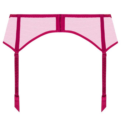 Lise Charmel Splendeur Soie Suspender Belt in Splendeur Carmin ACC4980-Anna Bella Fine Lingerie-Splendeur Carmin-Small-