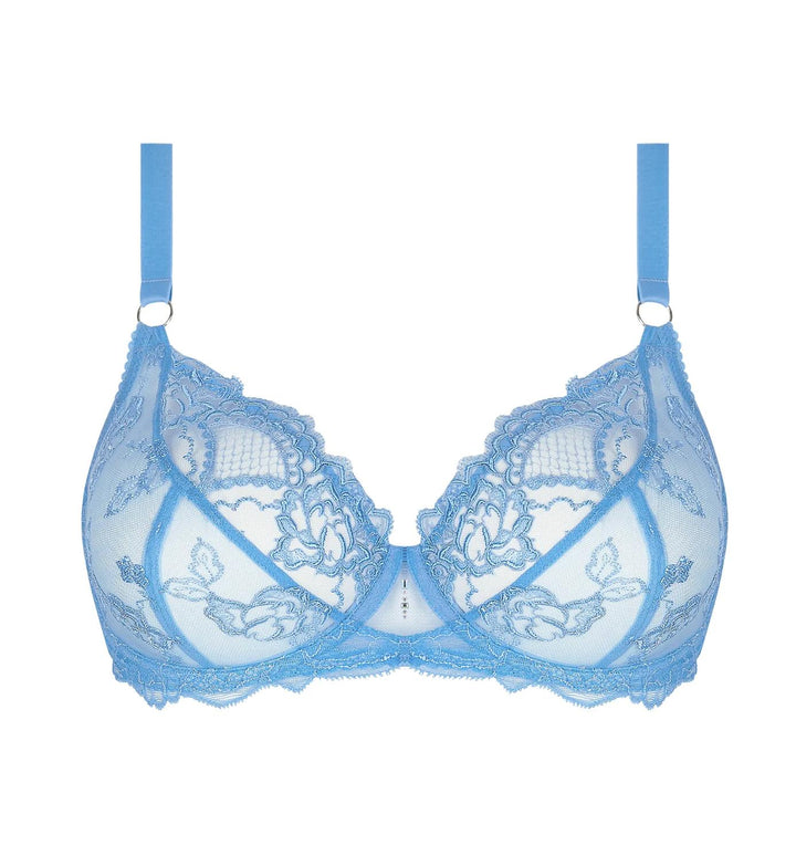 Lise Charmel Sublime En Dentelle 3/4 Cup Bra in Azur Sublime ACH2813-Bras-Lise Charmel-Azur Sublime-32-F-Anna Bella Fine Lingerie, Reveal Your Most Gorgeous Self!