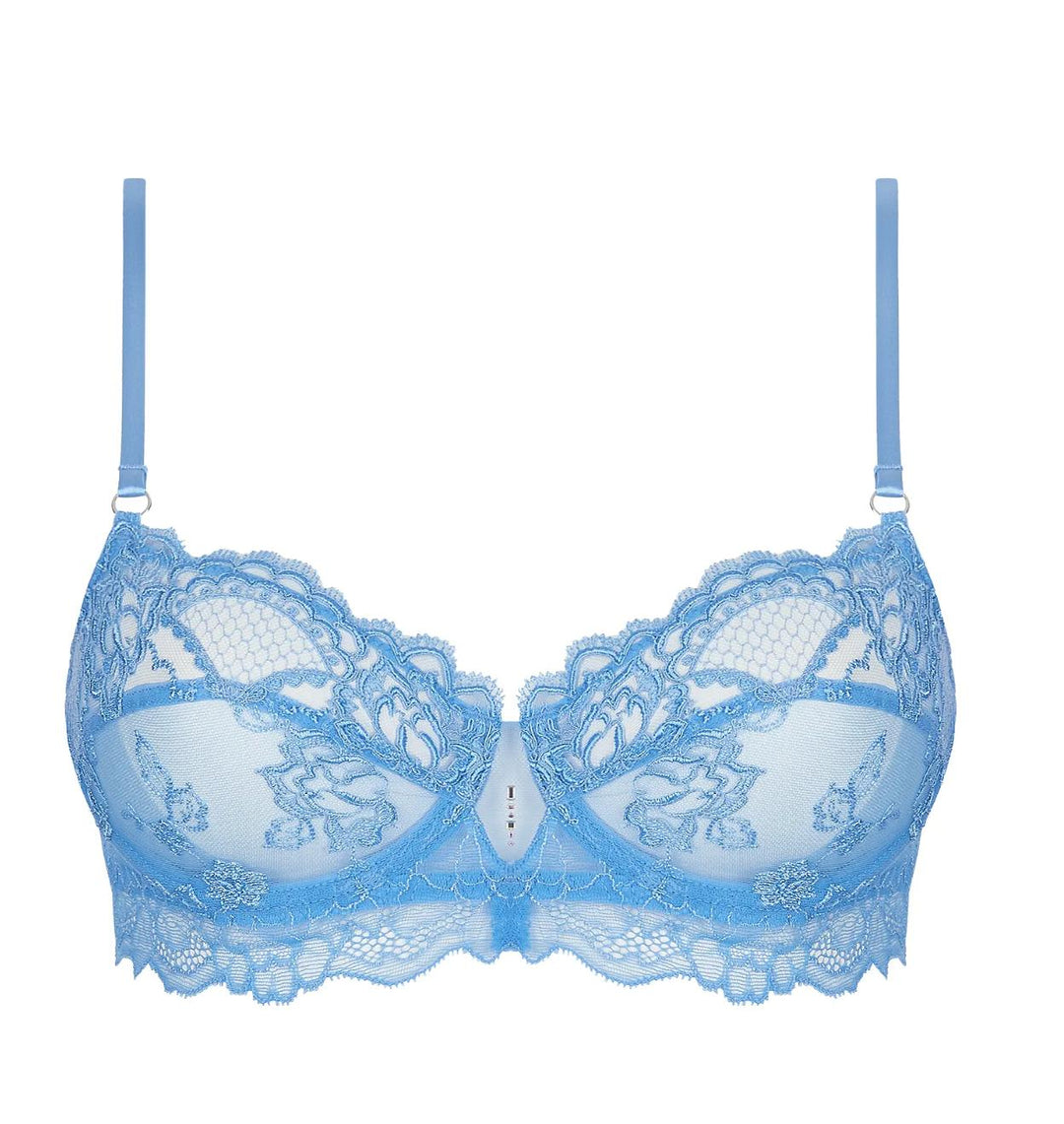 Lise Charmel Sublime En Dentelle Demi Cup Bra in Azur Sublime ACH3013-Bras-Lise Charmel-Azur Sublime-32-B-Anna Bella Fine Lingerie, Reveal Your Most Gorgeous Self!