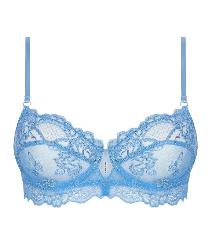 Lise Charmel Sublime En Dentelle Demi Cup Bra in Azur Sublime ACH3013-Bras-Lise Charmel-Azur Sublime-32-B-Anna Bella Fine Lingerie, Reveal Your Most Gorgeous Self!
