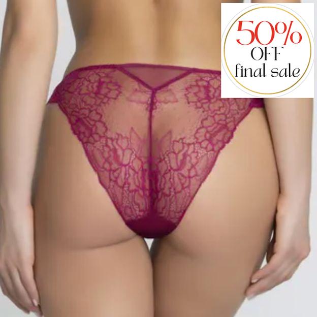 Lise Charmel Sublime En Dentelle Italian Brief ACH0713 in Fucshia-Panties-Lise Charmel-Fucshia-Small-Anna Bella Fine Lingerie, Reveal Your Most Gorgeous Self!