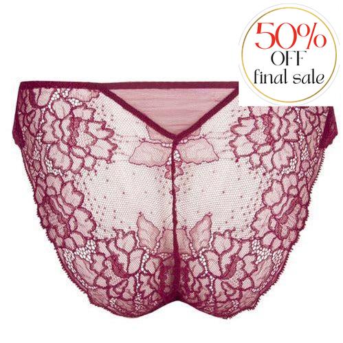 Lise Charmel Sublime En Dentelle Italian Brief ACH0713 in Fucshia-Panties-Lise Charmel-Fucshia-Small-Anna Bella Fine Lingerie, Reveal Your Most Gorgeous Self!