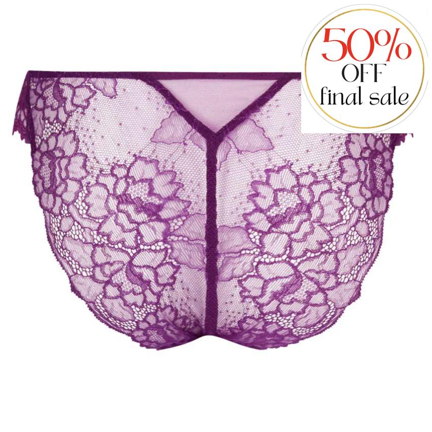 Lise Charmel Sublime En Dentelle Italian Brief ACH0713 in Iris-Panties-Lise Charmel-Iris-XSmall-Anna Bella Fine Lingerie, Reveal Your Most Gorgeous Self!