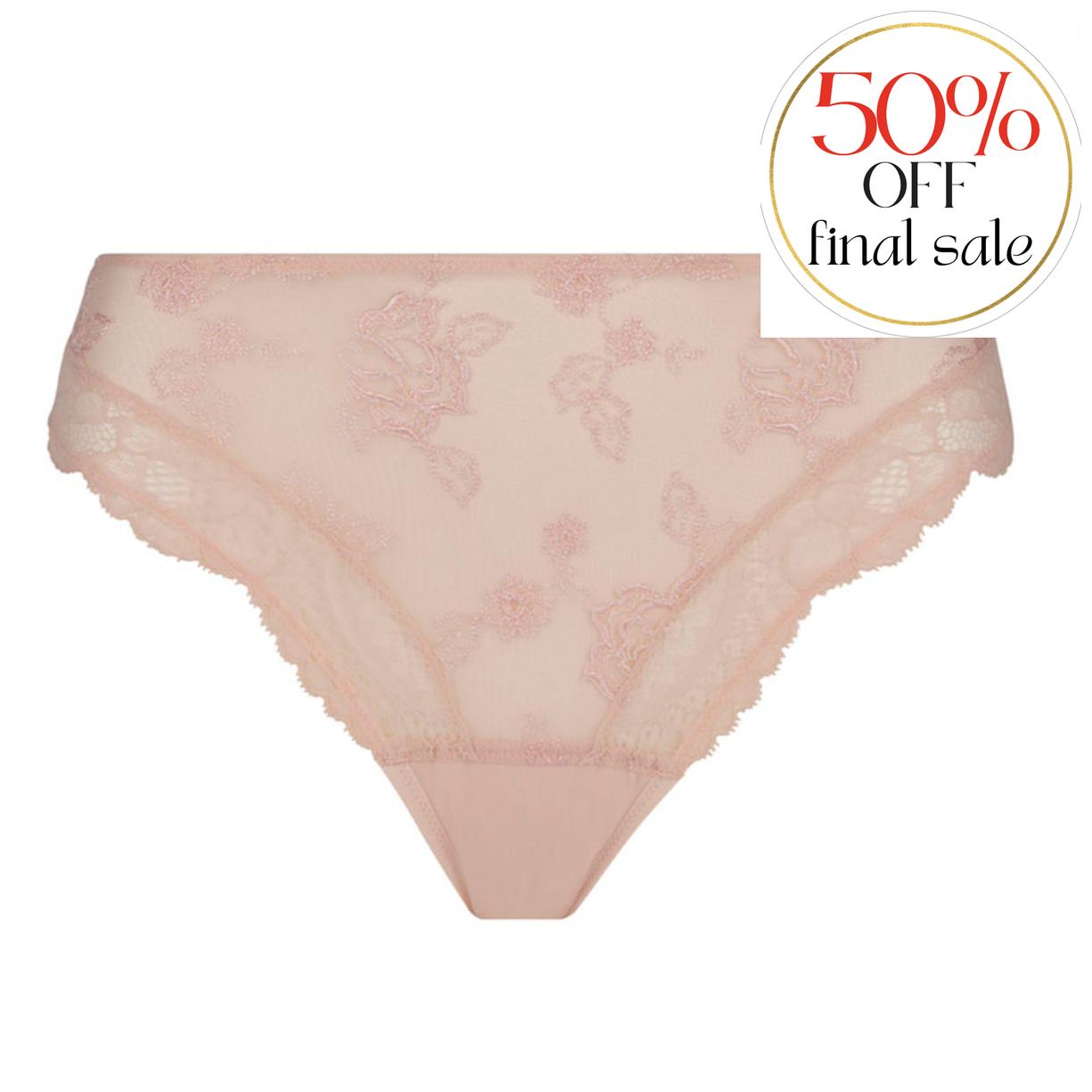 Lise Charmel Sublime En Dentelle Italian Brief in Rose ACH0713-Panties-Lise Charmel-Rose Sublime-XSmall-Anna Bella Fine Lingerie, Reveal Your Most Gorgeous Self!