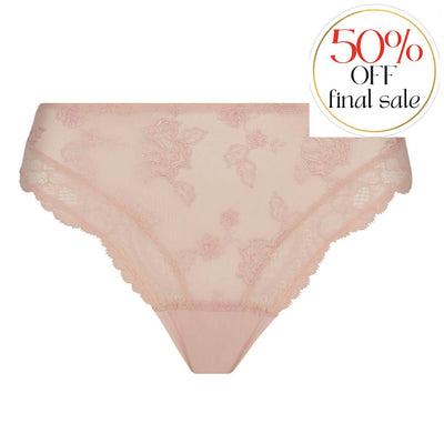 Lise Charmel Sublime En Dentelle Italian Brief in Rose ACH0713-Panties-Lise Charmel-Rose Sublime-XSmall-Anna Bella Fine Lingerie, Reveal Your Most Gorgeous Self!