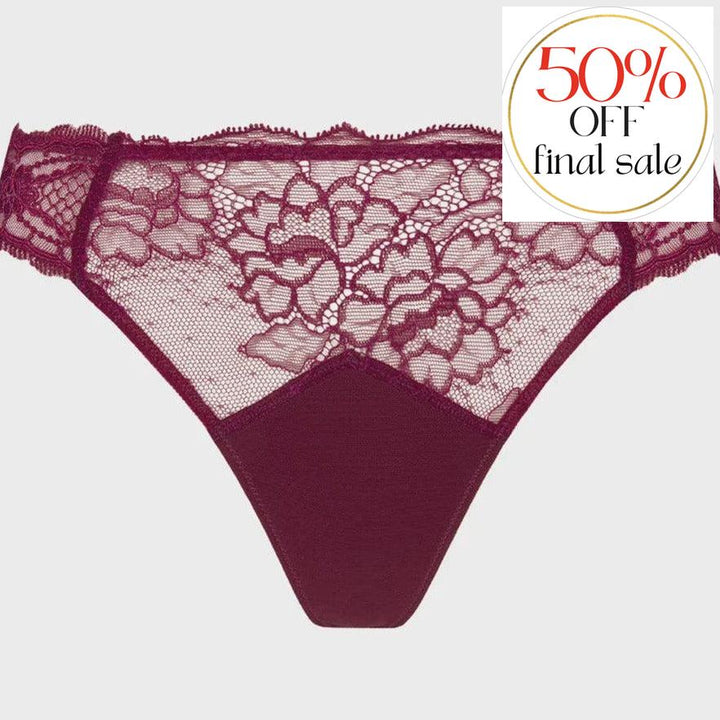 Lise Charmel Sublime En Dentelle Thong ACH0013 in Fucshia-Panties-Lise Charmel-Fucshia-XSmall-Anna Bella Fine Lingerie, Reveal Your Most Gorgeous Self!