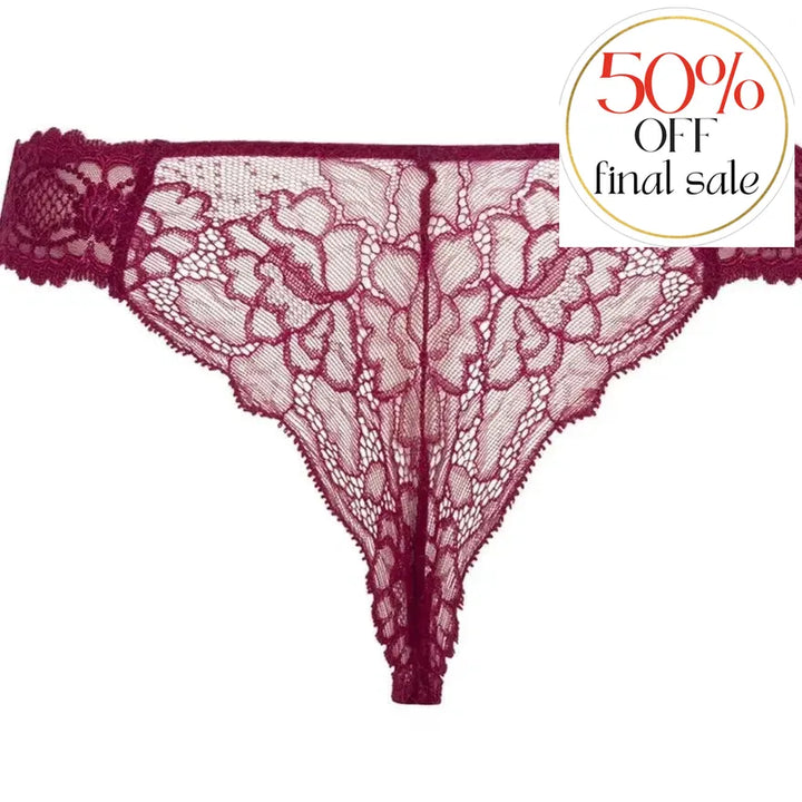 Lise Charmel Sublime En Dentelle Thong ACH0013 in Fucshia-Panties-Lise Charmel-Fucshia-XSmall-Anna Bella Fine Lingerie, Reveal Your Most Gorgeous Self!