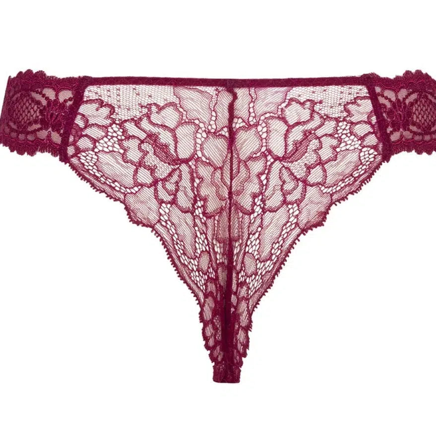 Lise Charmel Sublime En Dentelle Thong ACH0013 in Fucshia-Anna Bella Fine Lingerie-Fucshia-XSmall-