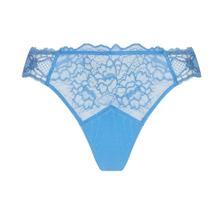 Lise Charmel Sublime En Dentelle Thong in Azur Sublime ACH0013-Panties-Lise Charmel-Azur Sublime-XSmall-Anna Bella Fine Lingerie, Reveal Your Most Gorgeous Self!