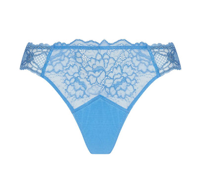 Lise Charmel Sublime En Dentelle Thong in Azur Sublime ACH0013-Panties-Lise Charmel-Azur Sublime-XSmall-Anna Bella Fine Lingerie, Reveal Your Most Gorgeous Self!
