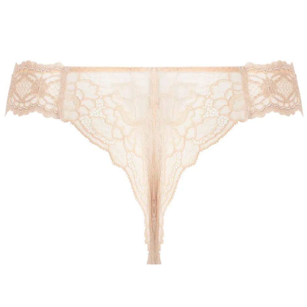 Lise Charmel Sublime En Dentelle Thong in Nude Sublime ACH0013-Panties-Lise Charmel-Nude Sublime-XSmall-Anna Bella Fine Lingerie, Reveal Your Most Gorgeous Self!