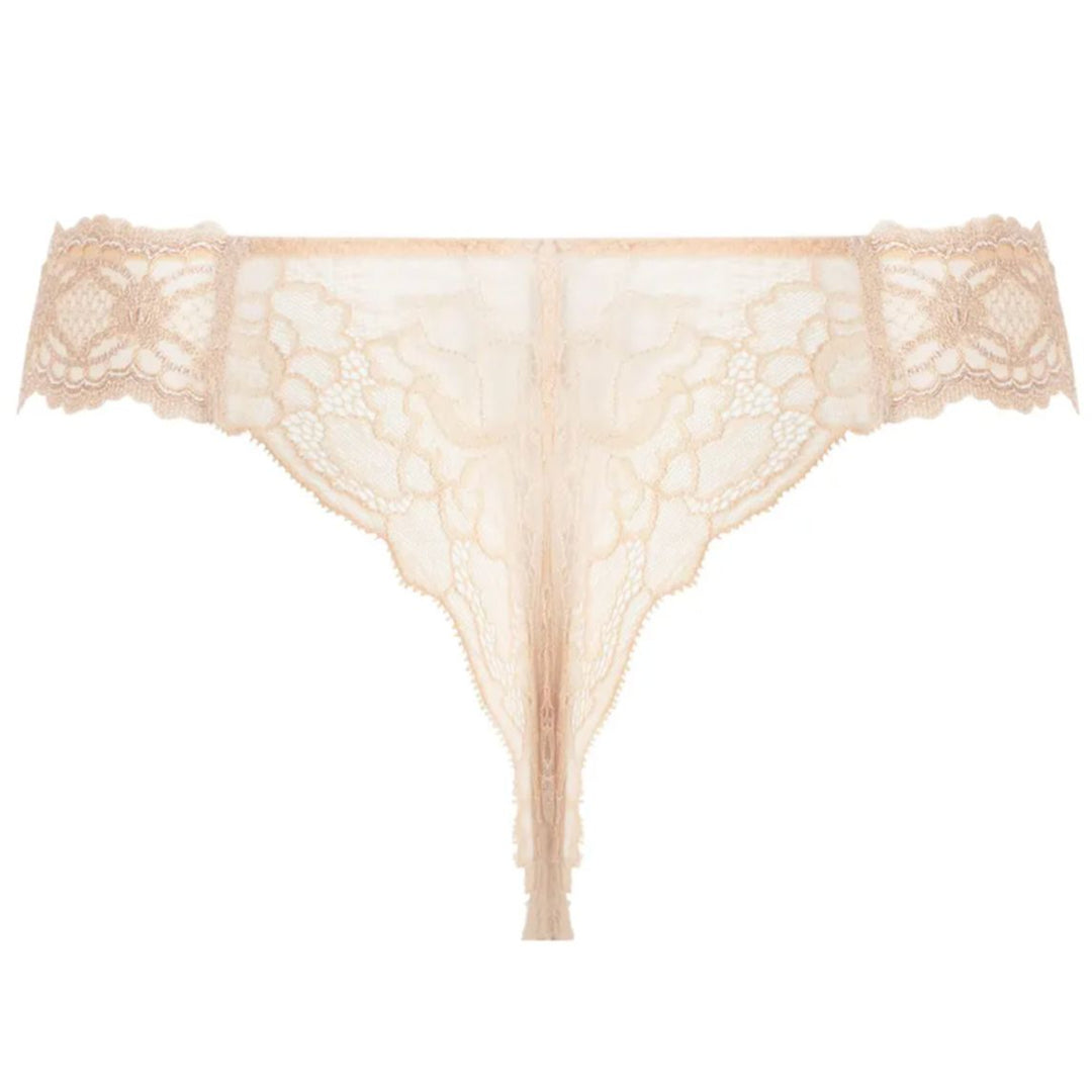 Lise Charmel Sublime En Dentelle Thong in Nude Sublime ACH0013-Panties-Lise Charmel-Nude Sublime-XSmall-Anna Bella Fine Lingerie, Reveal Your Most Gorgeous Self!