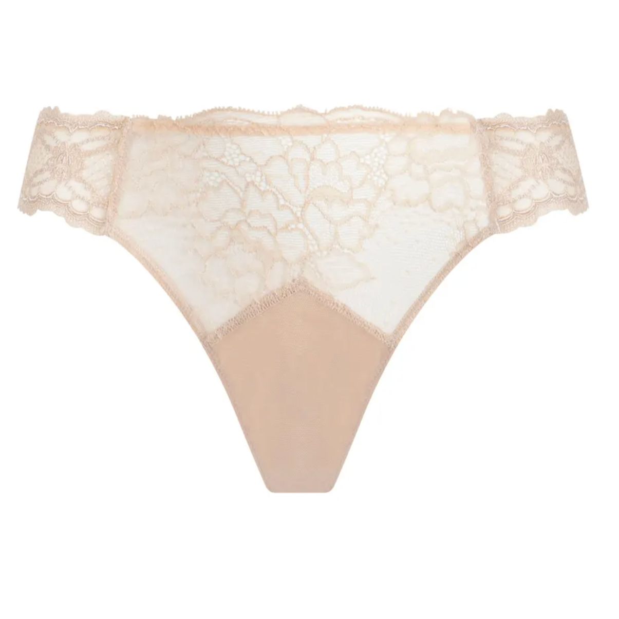 Lise Charmel Sublime En Dentelle Thong in Nude Sublime ACH0013-Panties-Lise Charmel-Nude Sublime-XSmall-Anna Bella Fine Lingerie, Reveal Your Most Gorgeous Self!