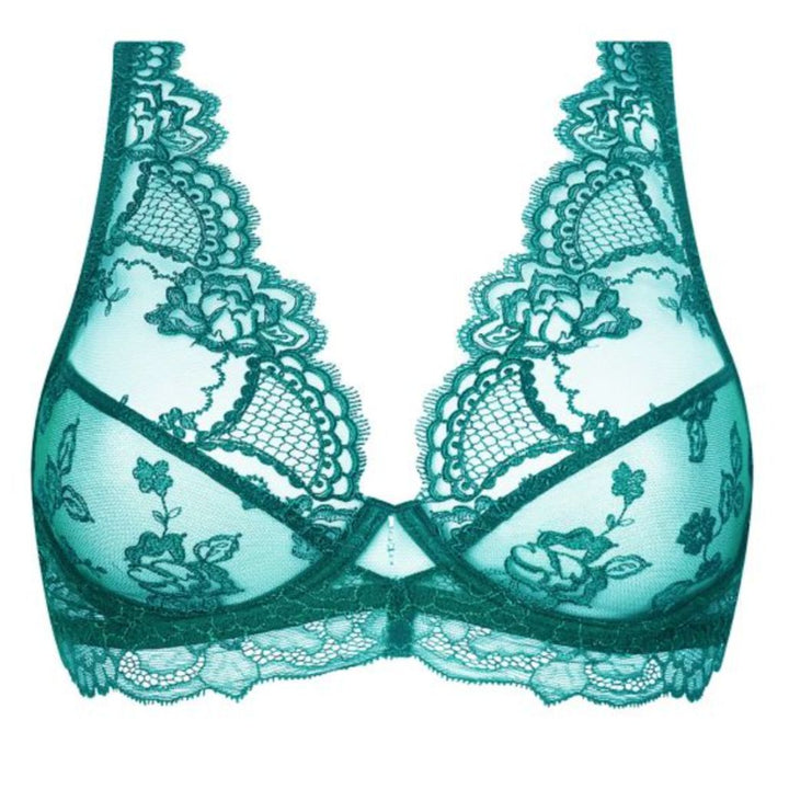 Lise Charmel Sublime En Dentelle Triangle Bra ACH7413 in Vert Princesse-Bras-Lise Charmel-Vert Princesse-34-B-Anna Bella Fine Lingerie, Reveal Your Most Gorgeous Self!