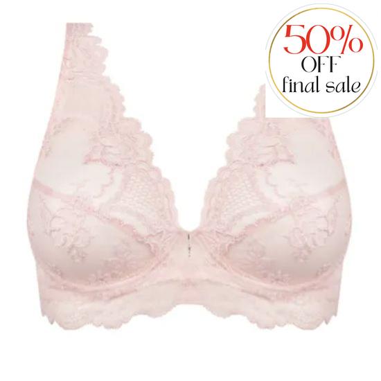 Lise Charmel Sublime En Dentelle Triangle Bra in Rose ACH7413-Bras-Lise Charmel-Rose Sublime-34-B-Anna Bella Fine Lingerie, Reveal Your Most Gorgeous Self!