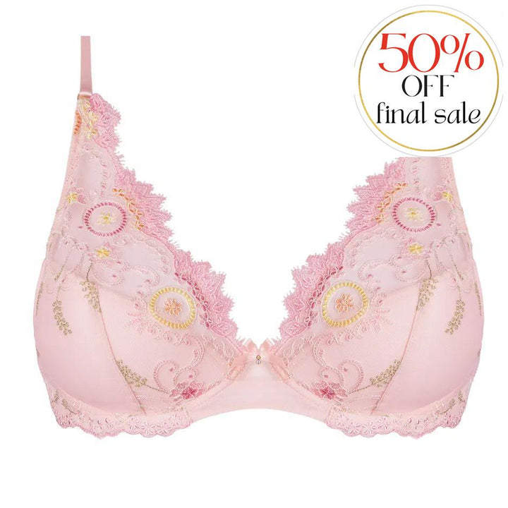 Lise Charmel Waouh Mon Amour Padded Demi Cup ACH7056-Bras-Lise Charmel-Amour Aurore-32-B-Anna Bella Fine Lingerie, Reveal Your Most Gorgeous Self!