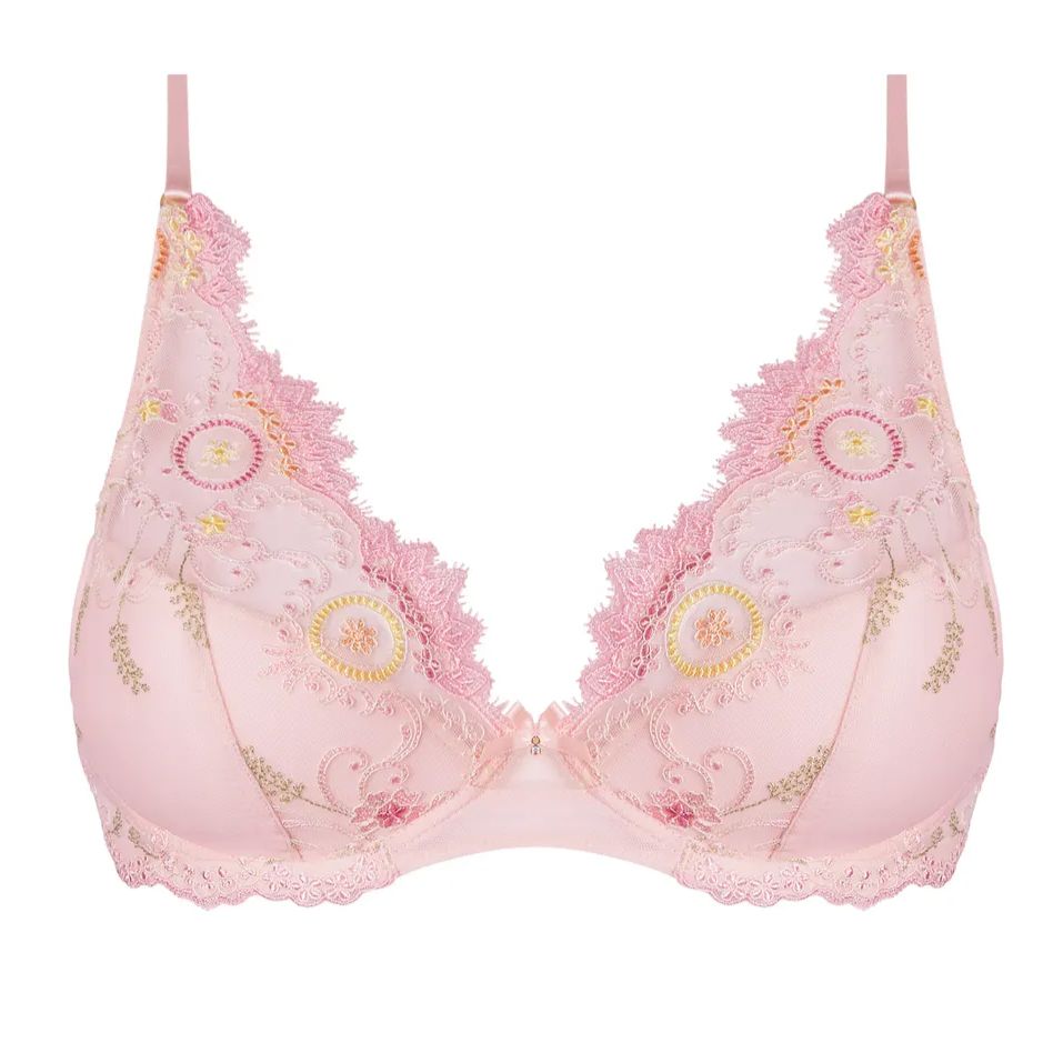 Lise Charmel Waouh Mon Amour Padded Demi Cup ACH7056-Bras-Lise Charmel-Amour Aurore-32-B-Anna Bella Fine Lingerie, Reveal Your Most Gorgeous Self!