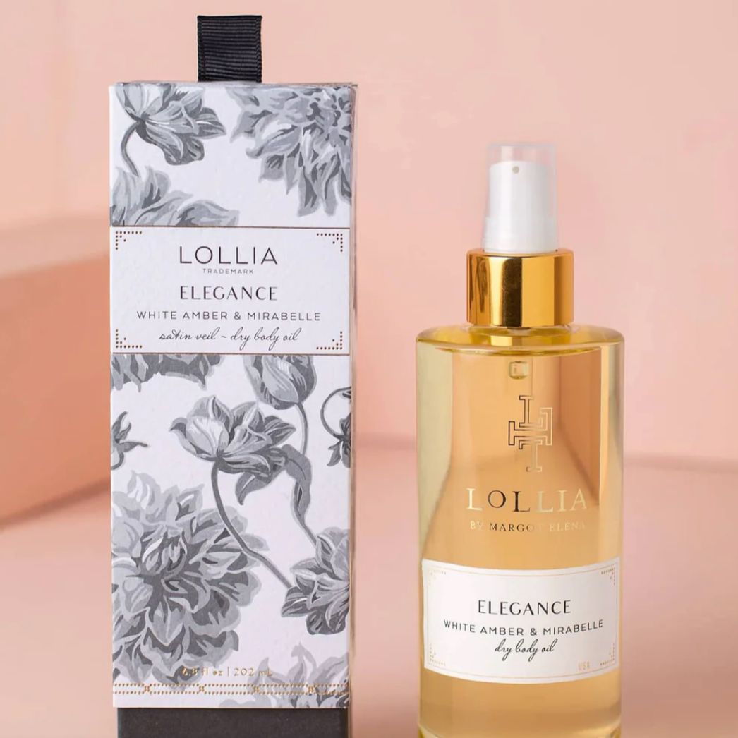 Lollia Elegance Dry Body Oil-Scent-Margot Elena-Anna Bella Fine Lingerie, Reveal Your Most Gorgeous Self!