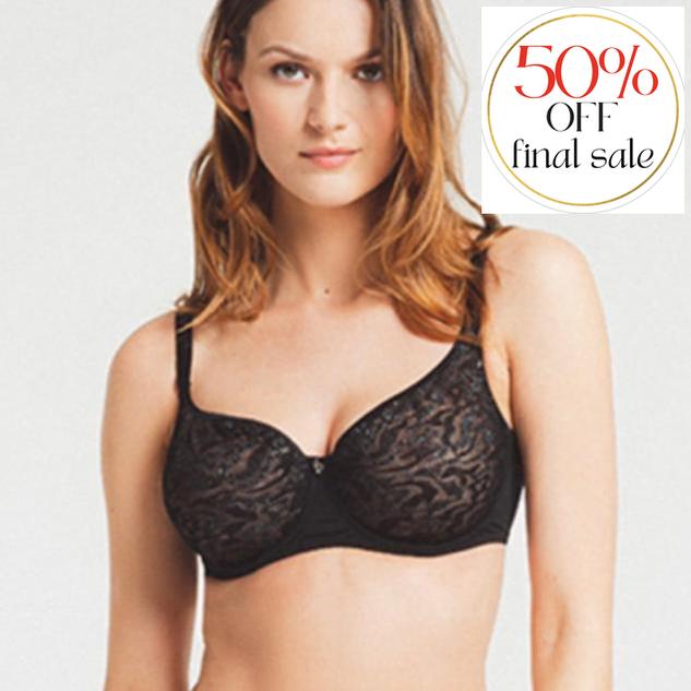 Louisa Bracq Electric Waves Seamless Bra 494*13-Bras-Louisa Bracq-Noir-34-C-Anna Bella Fine Lingerie, Reveal Your Most Gorgeous Self!