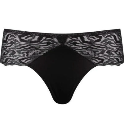 Louisa Bracq Electric Waves Shorty 494*40-Anna Bella Fine Lingerie-Noir-2XSmall-