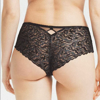 Louisa Bracq Electric Waves Shorty 494*40-Anna Bella Fine Lingerie-Noir-2XSmall-