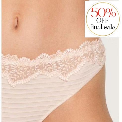 Louisa Bracq Elise Tanga 419-60-Panties-Louisa Bracq-Nude Rose-XXSmall-Anna Bella Fine Lingerie, Reveal Your Most Gorgeous Self!