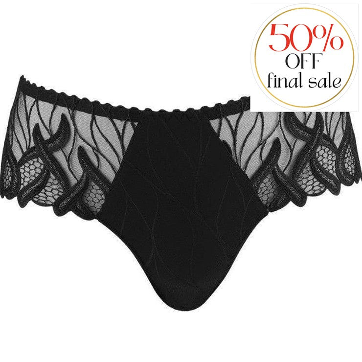 Louisa Bracq Julia Shorty 477-40-Panties-Louisa Bracq-Black-XXSmall-Anna Bella Fine Lingerie, Reveal Your Most Gorgeous Self!