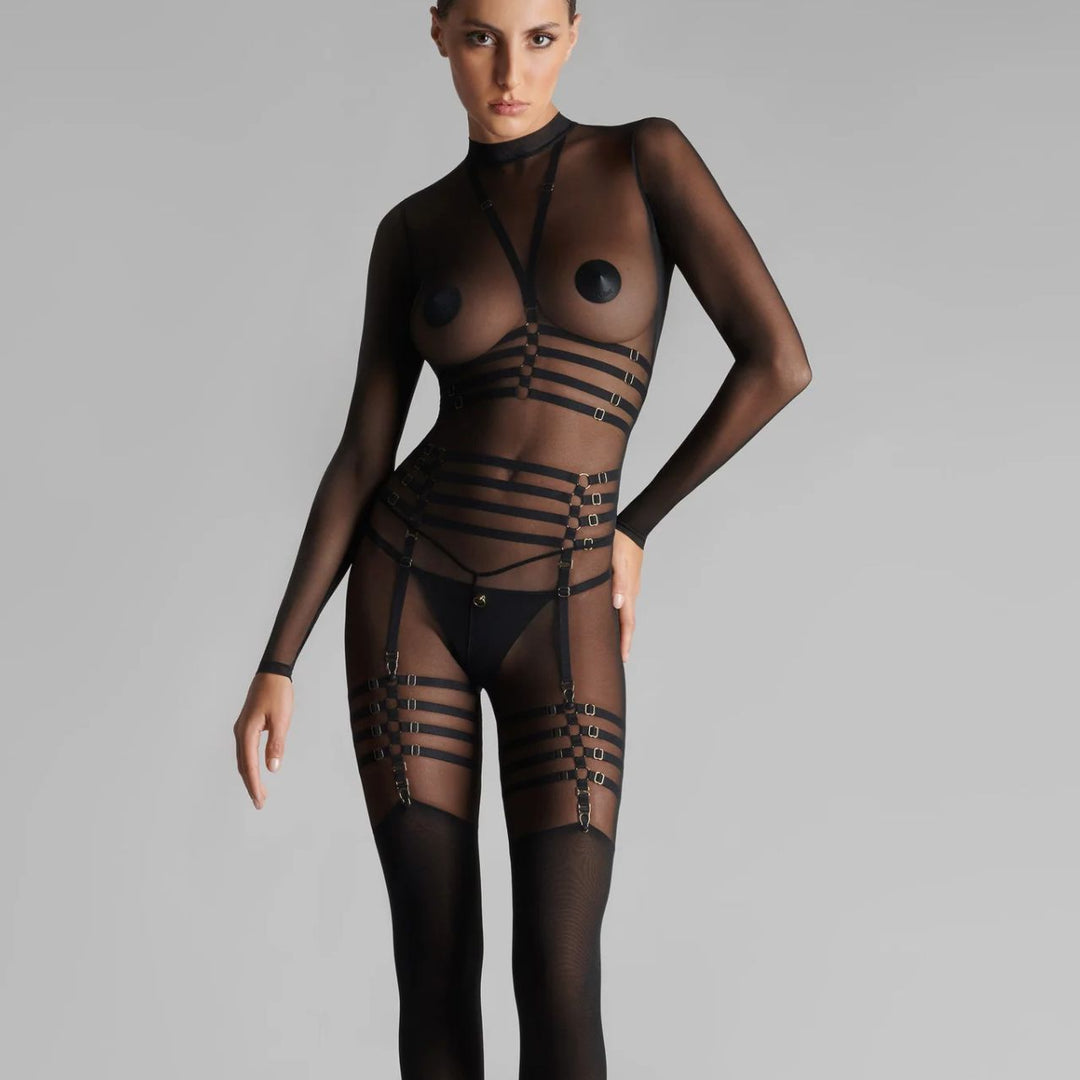 Maison Close Chambre Noire Garters 562366-Seductive Accessories-Maison Close-Anna Bella Fine Lingerie, Reveal Your Most Gorgeous Self!