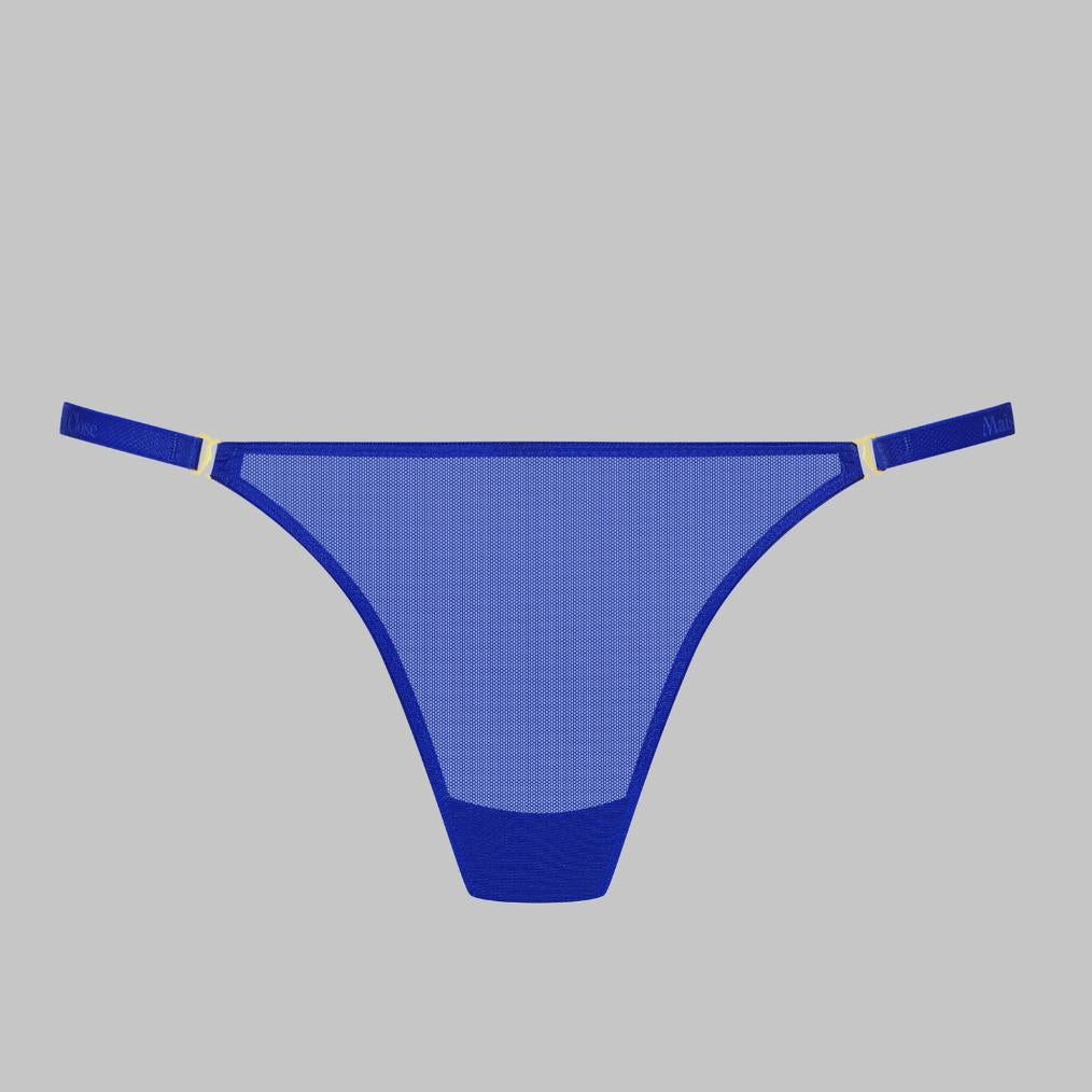 Maison Close Corps A Corps Neon Triangle Bra in Blue-Panties-Maison Close-Blue-XSmall-Anna Bella Fine Lingerie, Reveal Your Most Gorgeous Self!