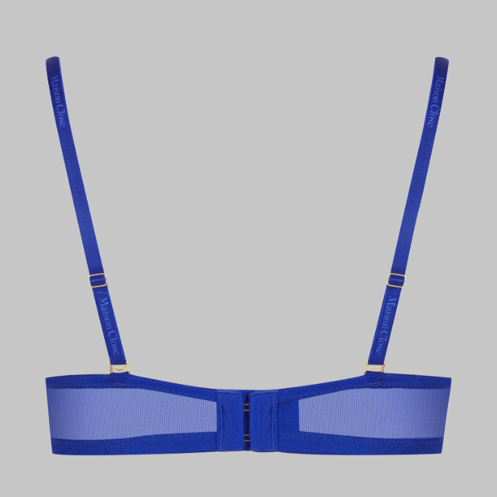 Maison Close Corps a Corps Wire Bra 561606 in Neon Blue-Bras-Maison Close-Neon Blue-32-C-Anna Bella Fine Lingerie, Reveal Your Most Gorgeous Self!