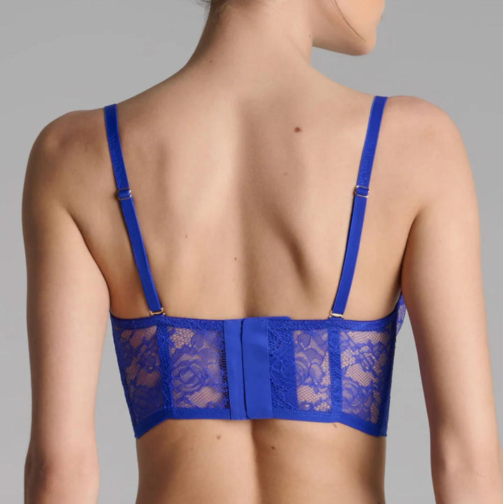 Maison Close Flashback Longline Bra in Neon Blue 562732-Bras-Maison Close-Neon Blue-32-B-Anna Bella Fine Lingerie, Reveal Your Most Gorgeous Self!