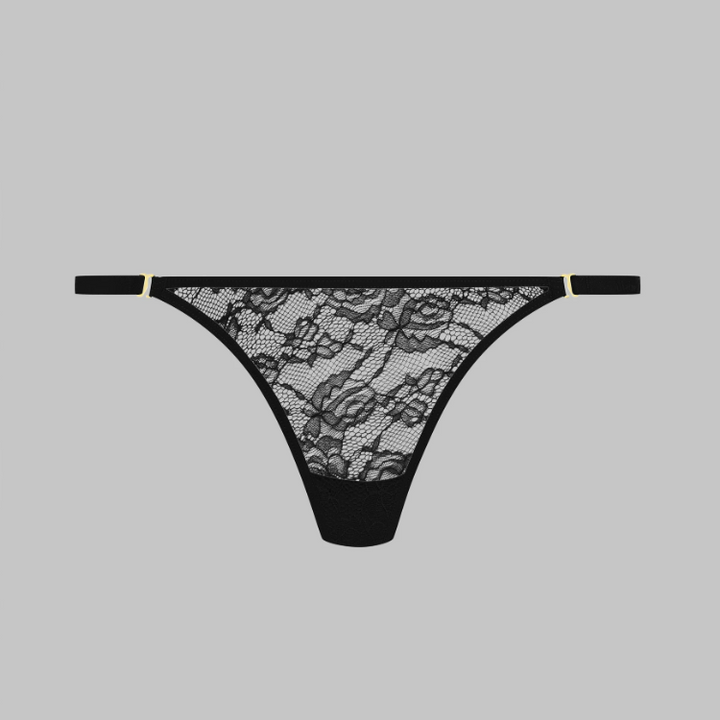 Maison Close Flashback Mini Thong 562504 in Black-Panties-Maison Close-Black-XSmall-Anna Bella Fine Lingerie, Reveal Your Most Gorgeous Self!