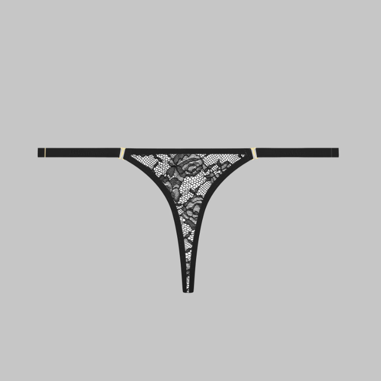 Maison Close Flashback Mini Thong 562504 in Black-Panties-Maison Close-Black-XSmall-Anna Bella Fine Lingerie, Reveal Your Most Gorgeous Self!