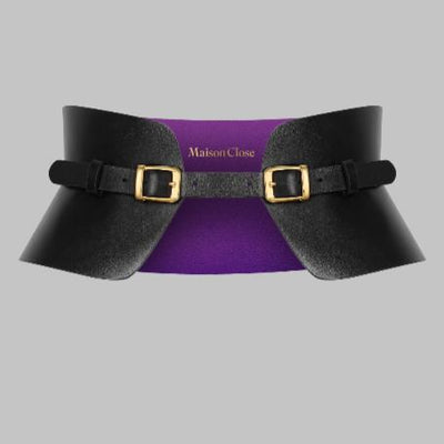 Maison Close L'Entreinte Leather Corset Belt 564196-Anna Bella Fine Lingerie-Black-XSmall/Small-