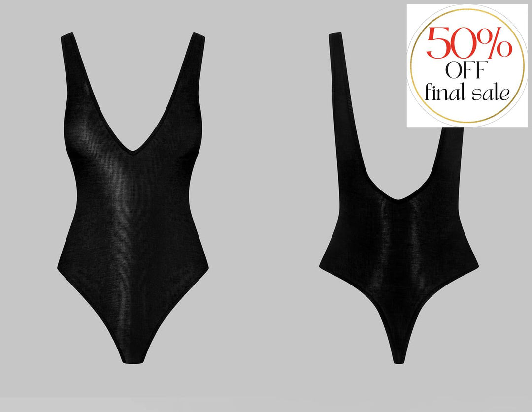Maison Close La Femme Amazone Body String in Black 562178-Bodysuit-Maison Close-Black-Small-Anna Bella Fine Lingerie, Reveal Your Most Gorgeous Self!