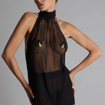 Maison Close Les Fetiches Gold Metal Nipple Covers 561963-Seductive Accessories-Maison Close-Gold-Anna Bella Fine Lingerie, Reveal Your Most Gorgeous Self!