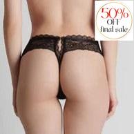 Maison Close Openable Tanga 608303-Anna Bella Fine Lingerie-Black-Small/Medium-