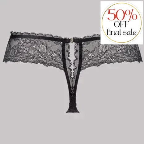 Maison Close Openable Tanga 608303-Anna Bella Fine Lingerie-Black-Small/Medium-