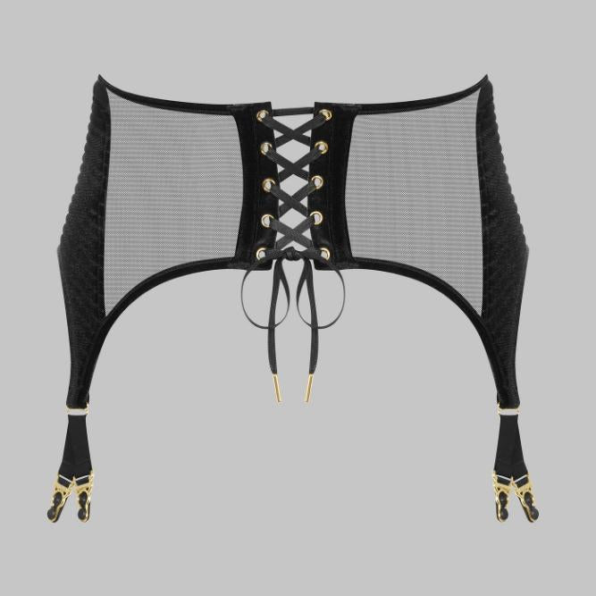 Maison Close Rococo Garter Belt in Black 564273-Garter Belt-Maison Close-Black-XSmall-Anna Bella Fine Lingerie, Reveal Your Most Gorgeous Self!