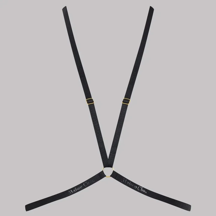 Maison Close Signature Harness in Black 560350-Seductive Accessories-Maison Close-Anna Bella Fine Lingerie, Reveal Your Most Gorgeous Self!
