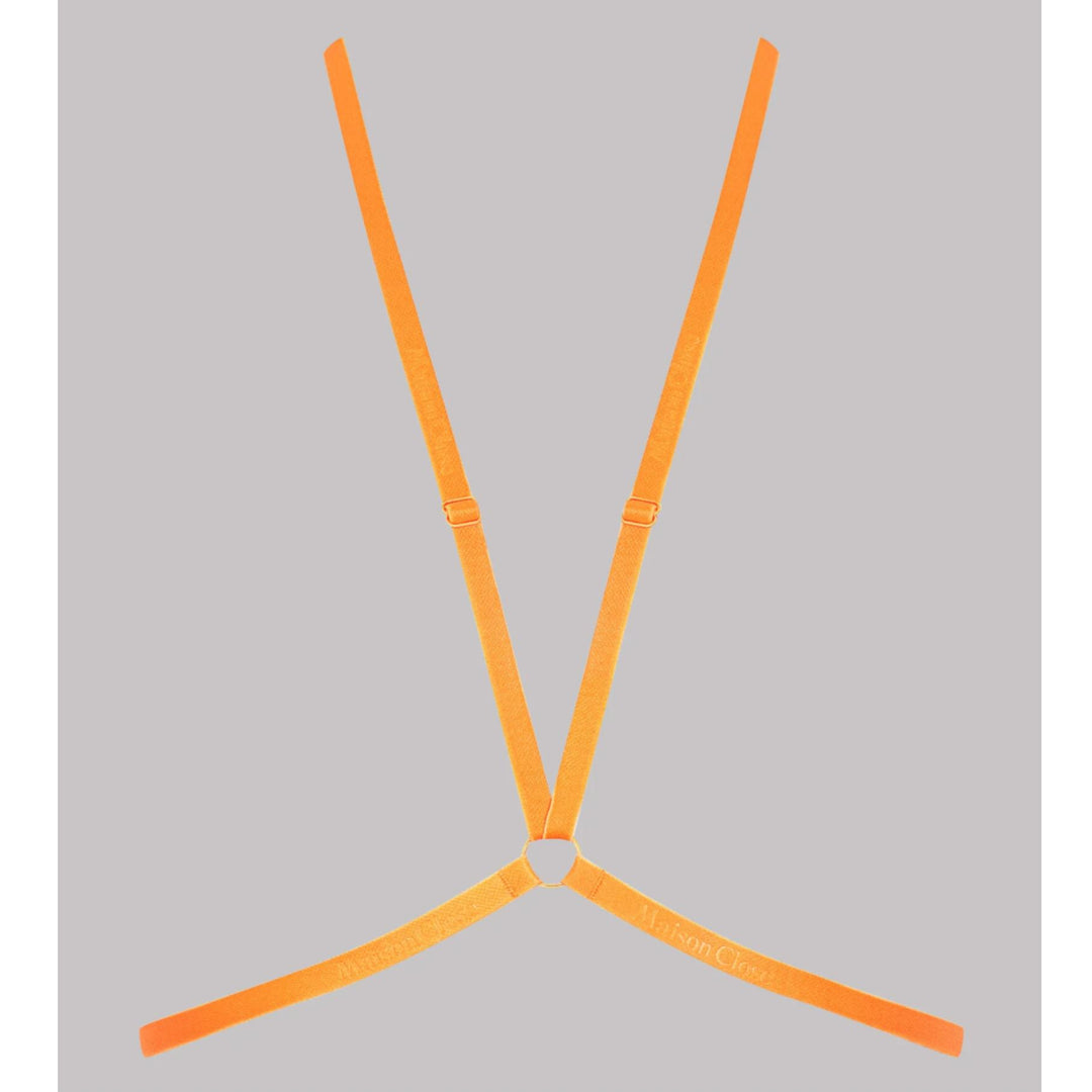 Maison Close Signature Harness in Neon Orange 560341-Seductive Accessories-Maison Close-Anna Bella Fine Lingerie, Reveal Your Most Gorgeous Self!